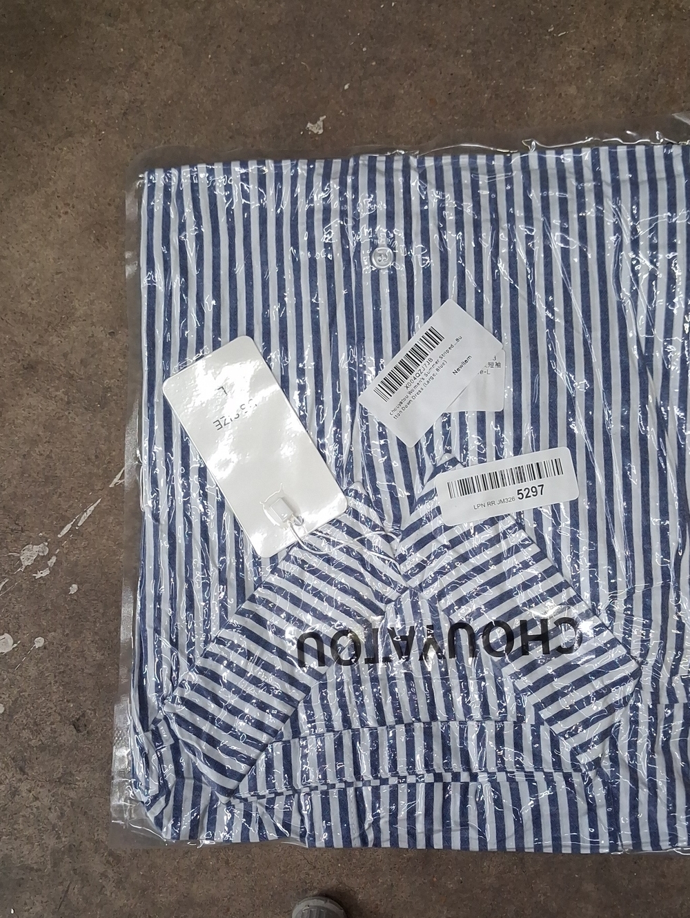 NWT Women's Summer Striped Midi Long Shirt Dress Casual Loose Short Sleeve Butto - Picture 3 of 3